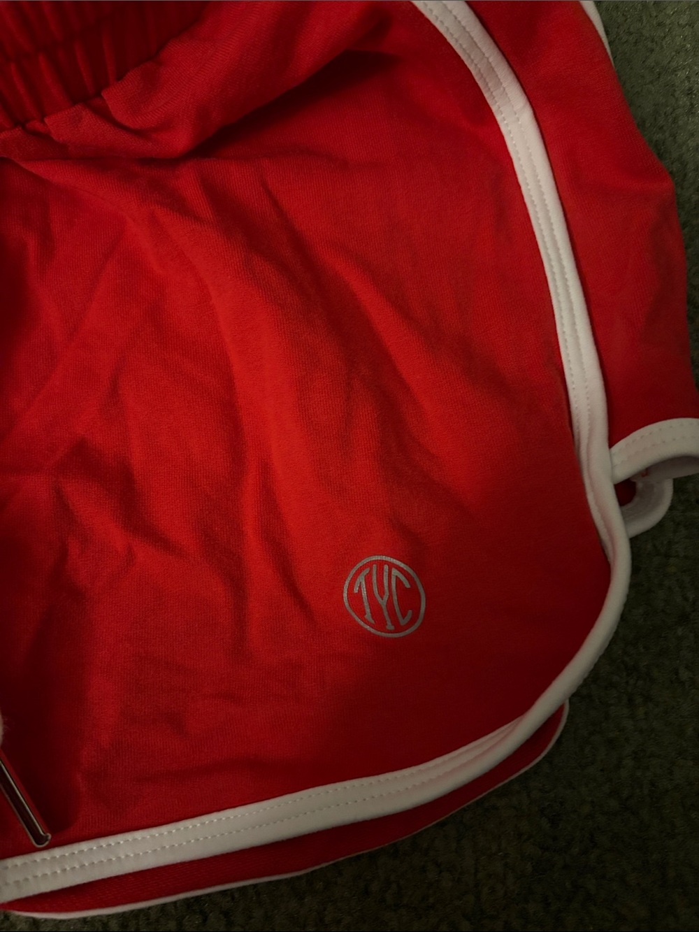 Til You Collapse Red High Waisted Lounge Shorts - Picture 5 of 5